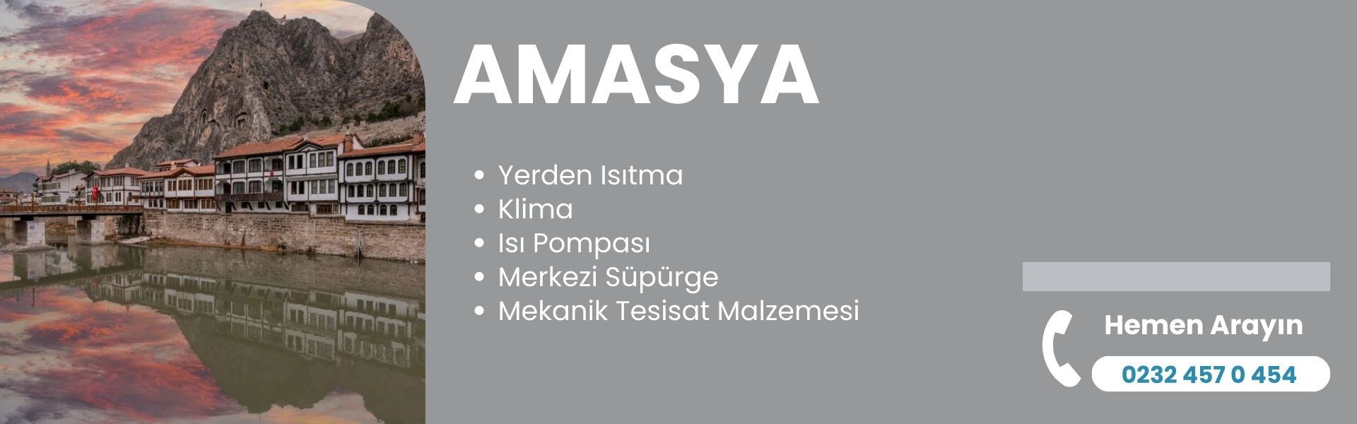 amasya yerden ısıtma