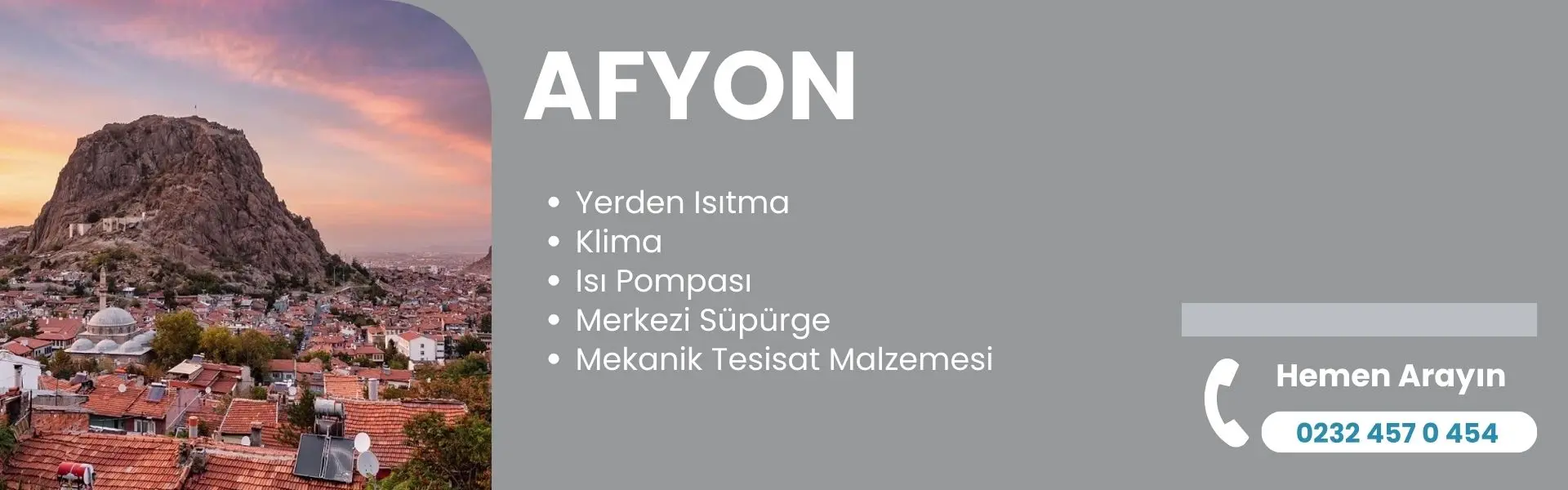 Afyon yerden ısıtma